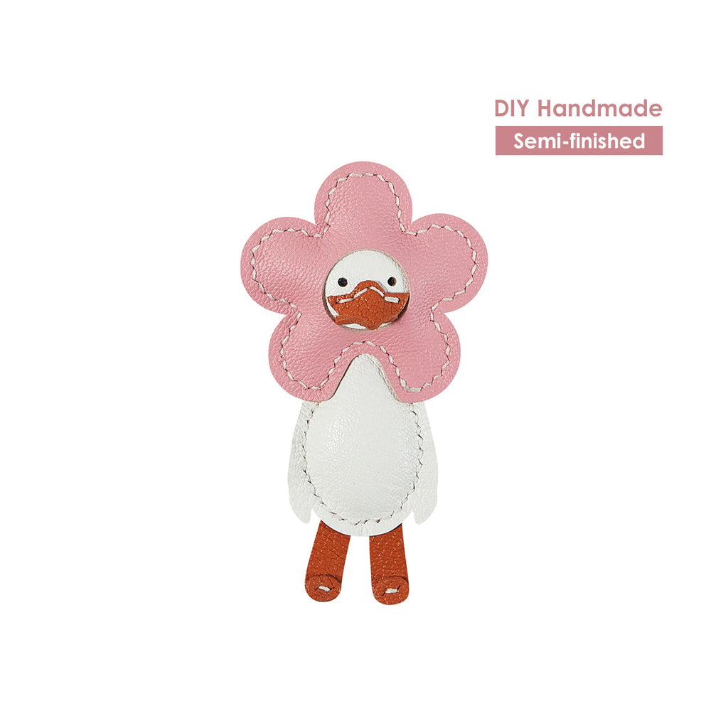 DIY Leather Keychain | Cute Happy Duck Keychain Handmade - Wirkin®
