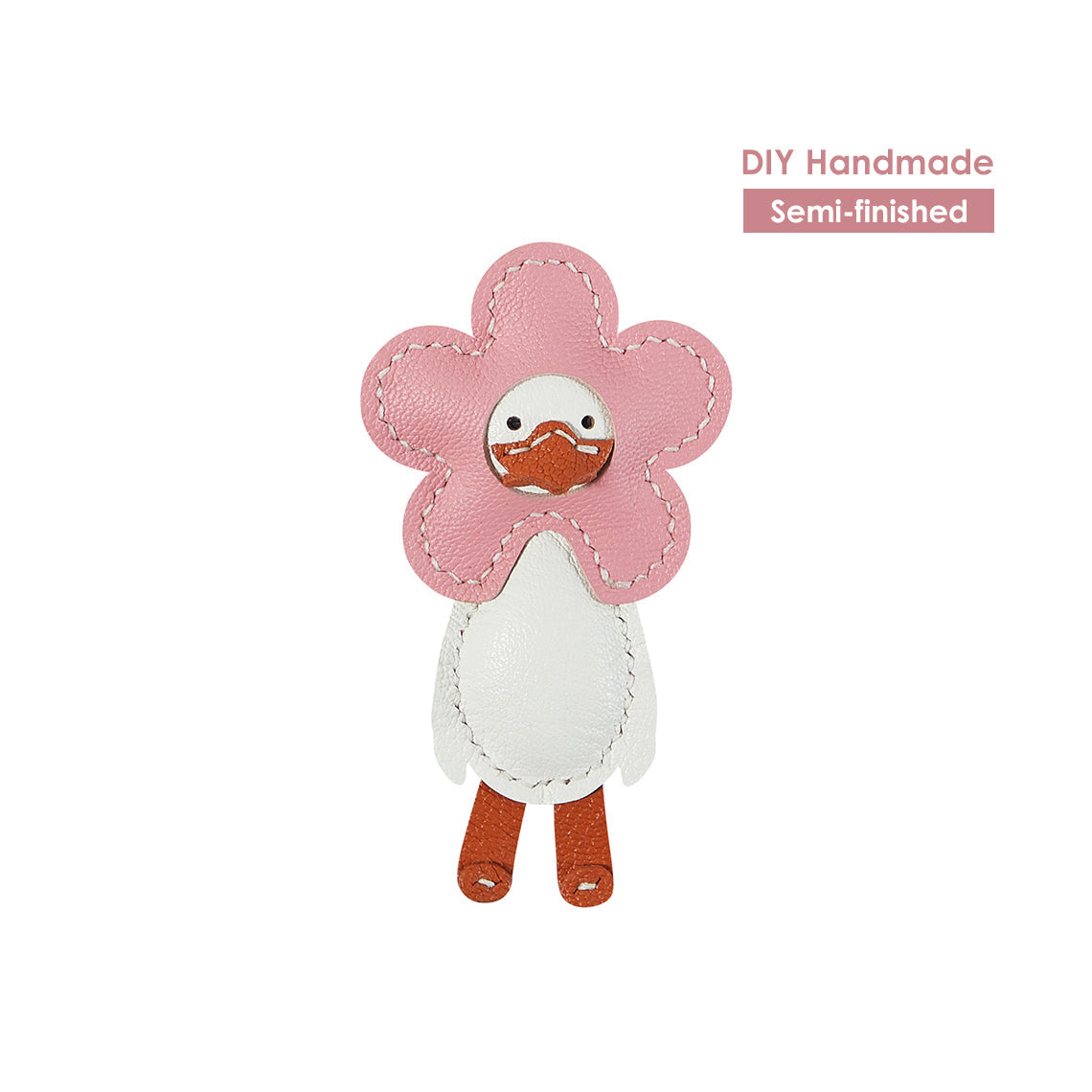 DIY Leather Keychain | Cute Happy Duck Keychain Handmade - Wirkin®