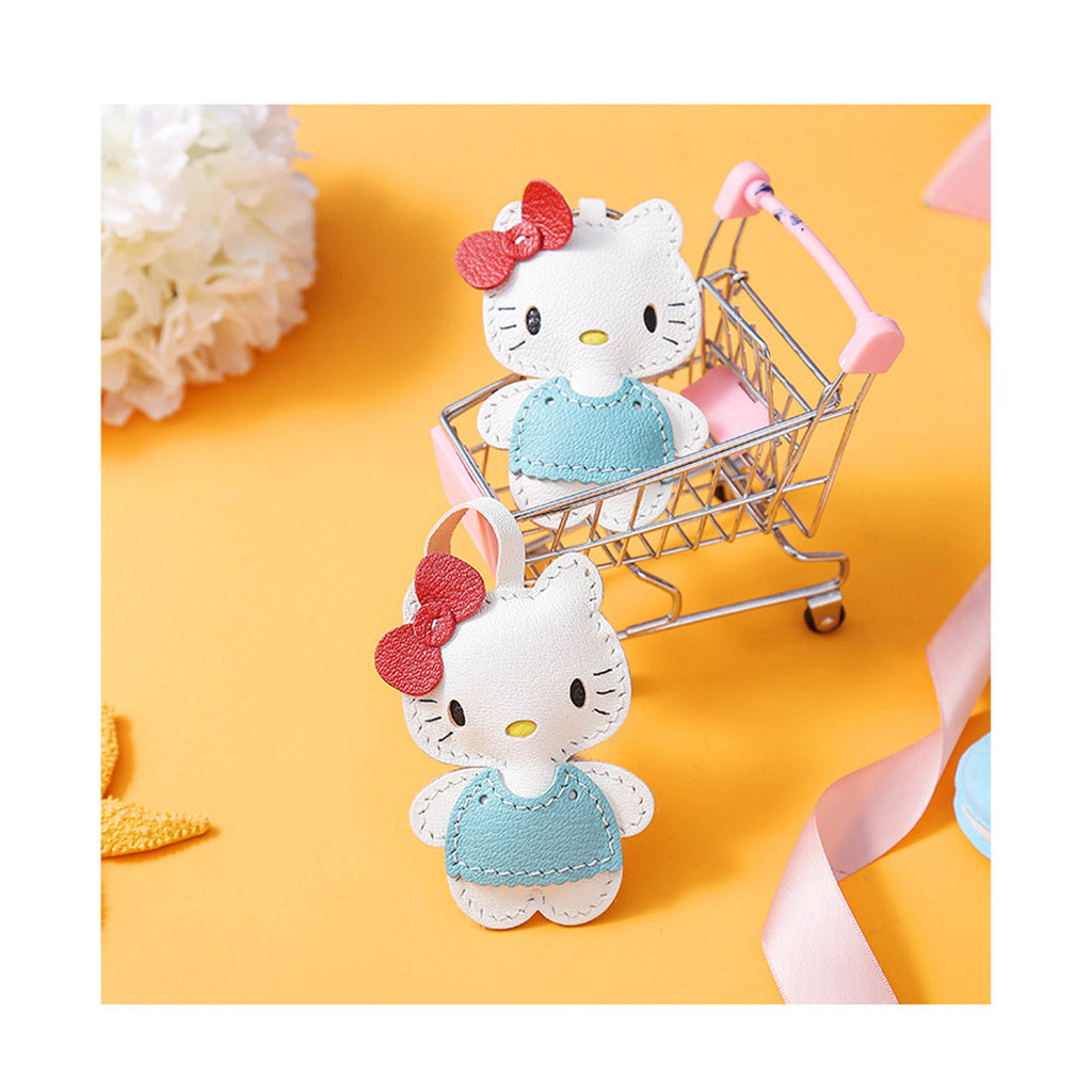 Hello Kitty Gifts Make a Leather Kitty Keychain Bag Charm at Home | Best Friend Keychains-- Wirkin® DIY Kits