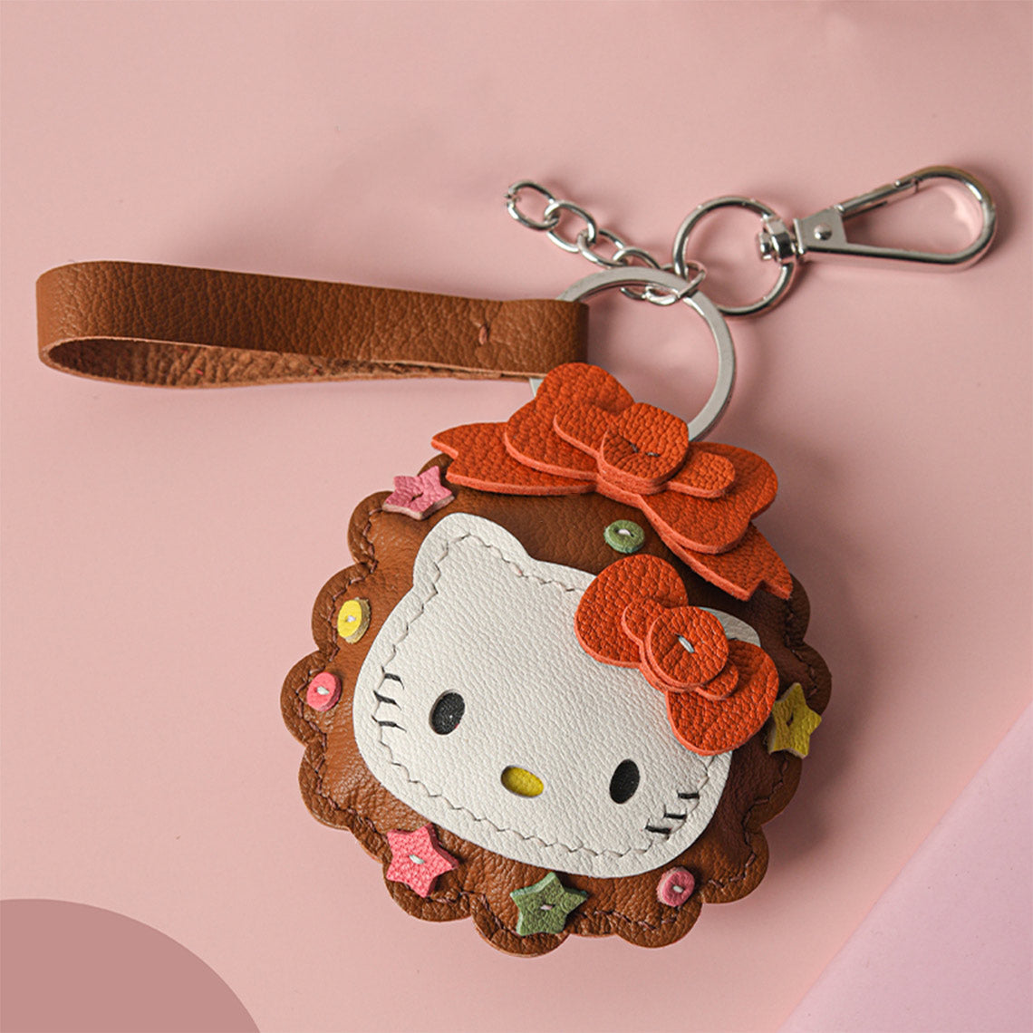 Wirkin® Sheep Leather Christmas Vibe Kitty Keychain DIY Kit