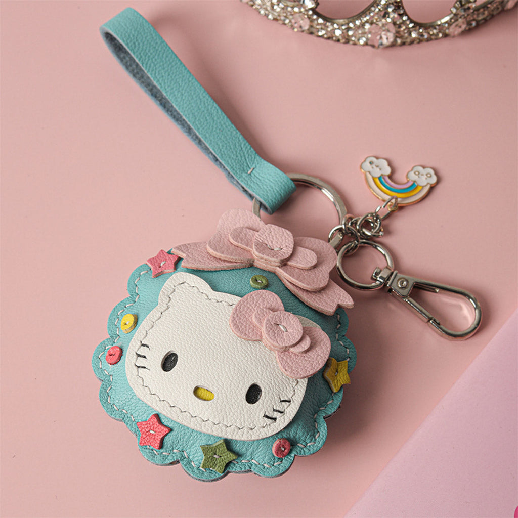 Wirkin® Sheep Leather Christmas Vibe Kitty Keychain DIY Kit