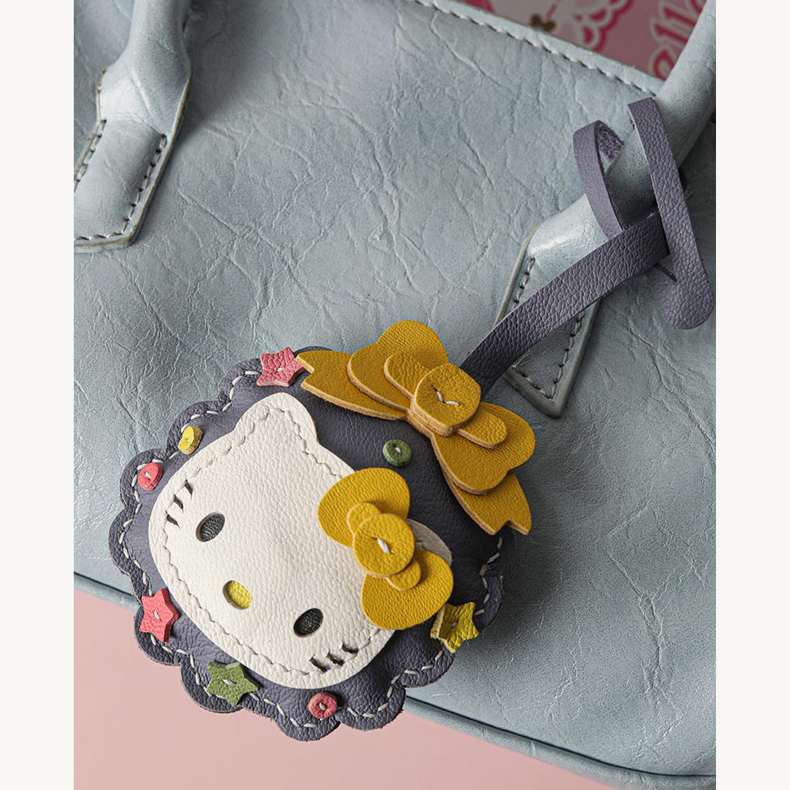 Wirkin® Sheep Leather Christmas Vibe Kitty Keychain DIY Kit