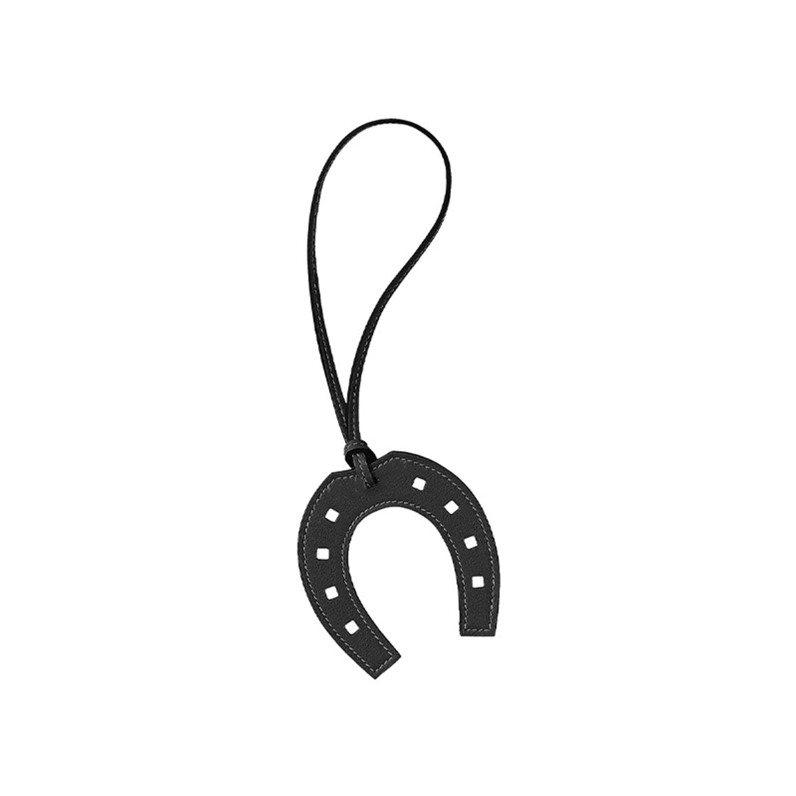 Black Leather Paddock Purse Charm Handmade Crafts - Wirkin®