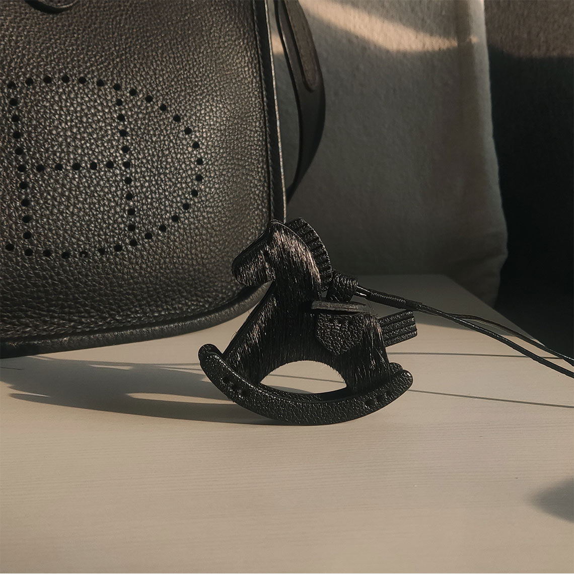All Black Little Horse Pendant Accessories | Leather Bag Charms - Wirkin®