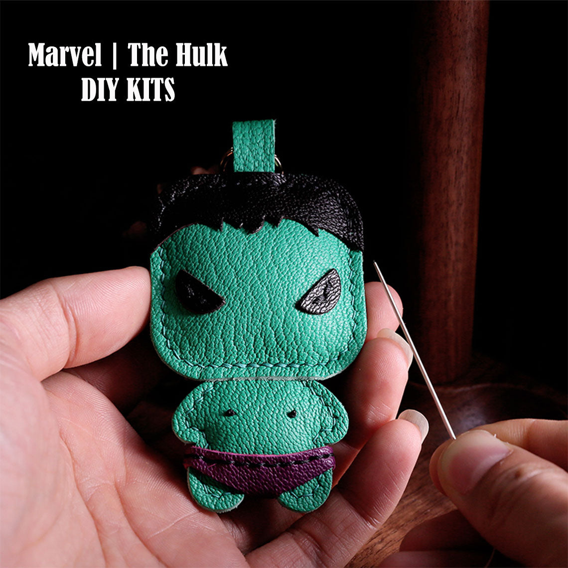 Leather Hulk Keychain Kit - Unique DIY Hulk Gifts Ideas | Wirkin™