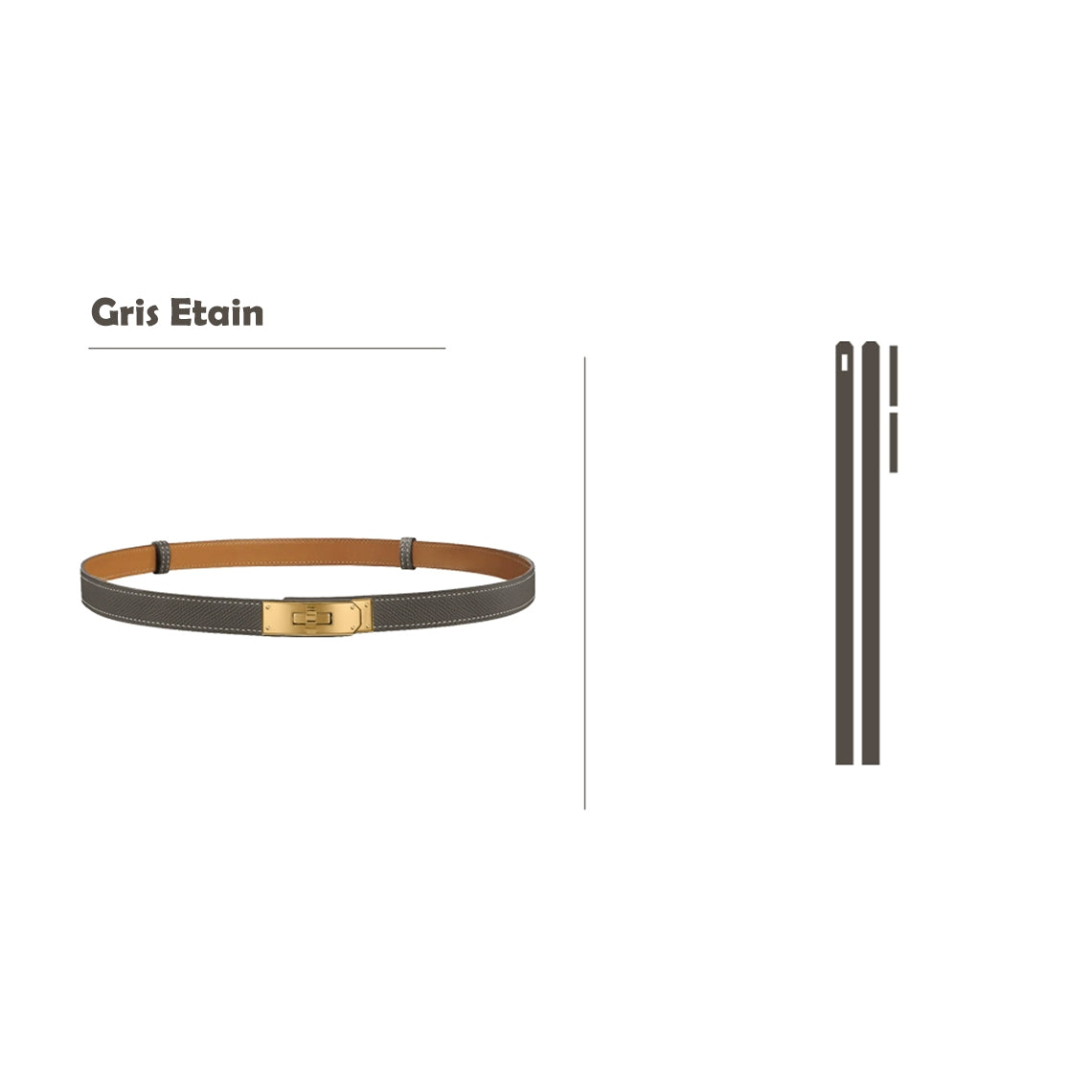 Hermes Kelly Belt Etoupe | DIY Handmade Replica - Wirkin®