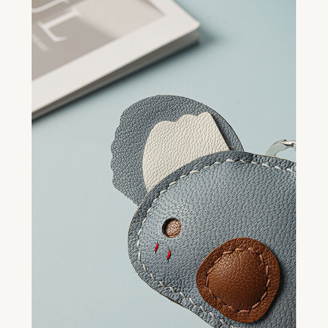 Wirkin® Sheep Leather Cute Koala Keychain DIY Kit