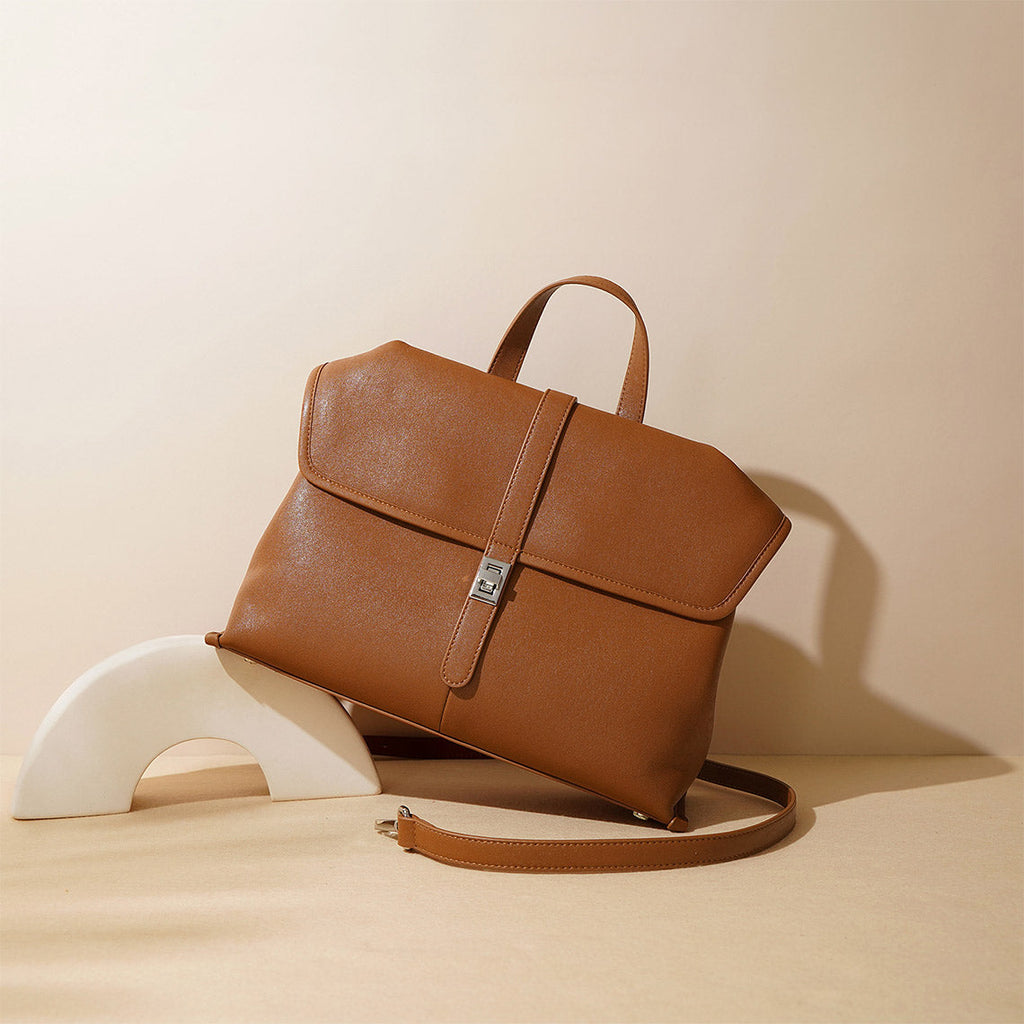 Leather Commute Crossbody Bag