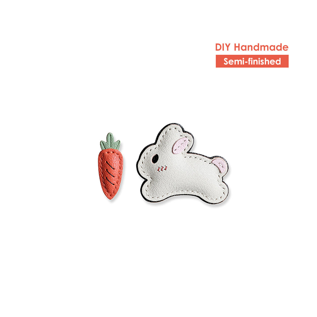 Leather Bunny Keychain Charm DIY Kit Leather Patterns - Wirkin®