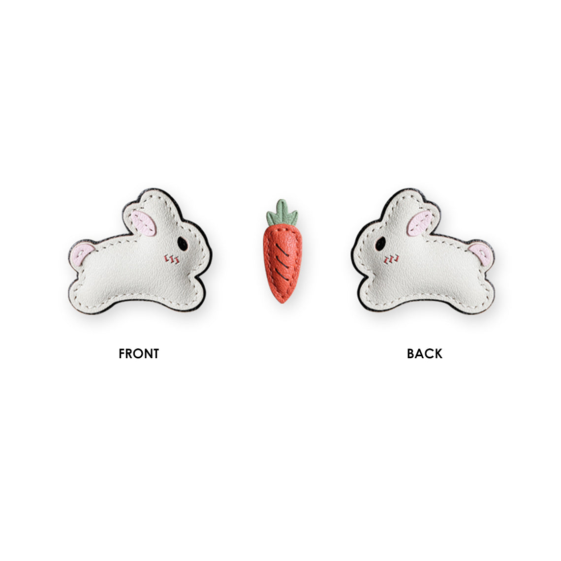 Wirkin® Leather New Bunny & Carrot Keychain DIY Kit