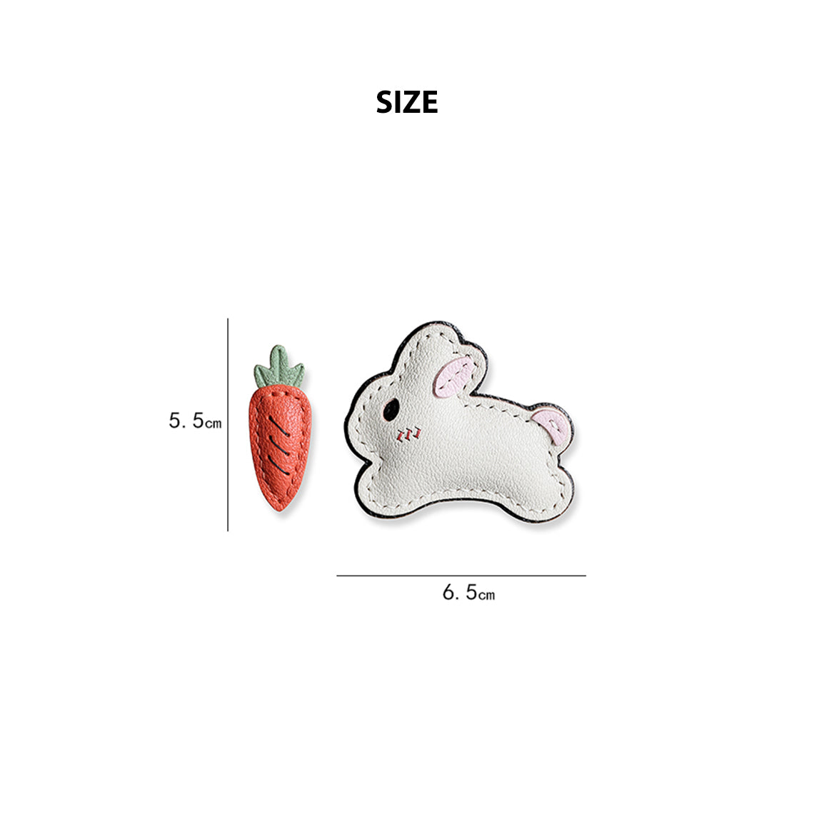 Wirkin® Leather New Bunny & Carrot Keychain DIY Kit