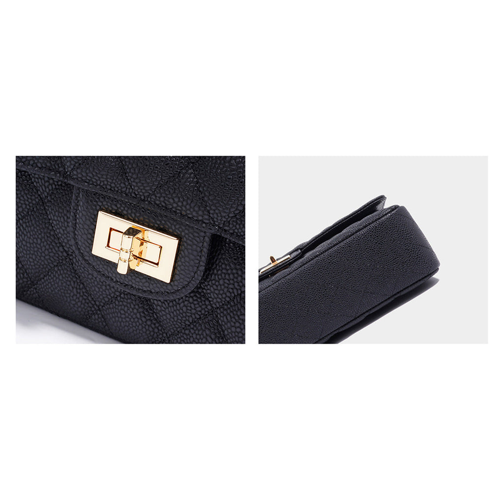 Textured Leather Inspired 2.55 Chain Bag