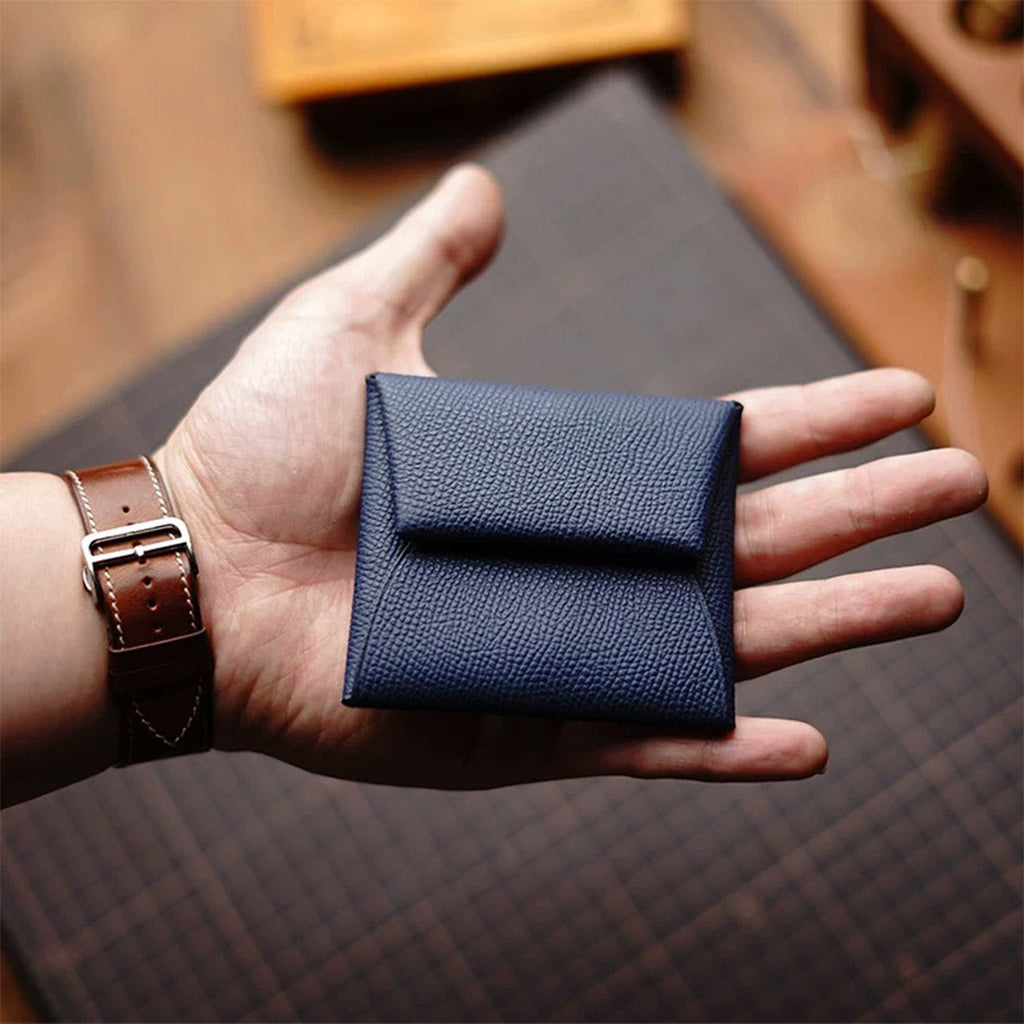 Blue Leather Inspired Bastia Coin Purse | Easy DIY Project for Beginners - Wirkin®