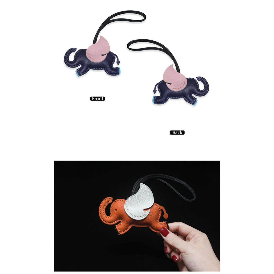Cute Elephant Bag Charm | Small DIY Leather Projects for Home - Wirkin®