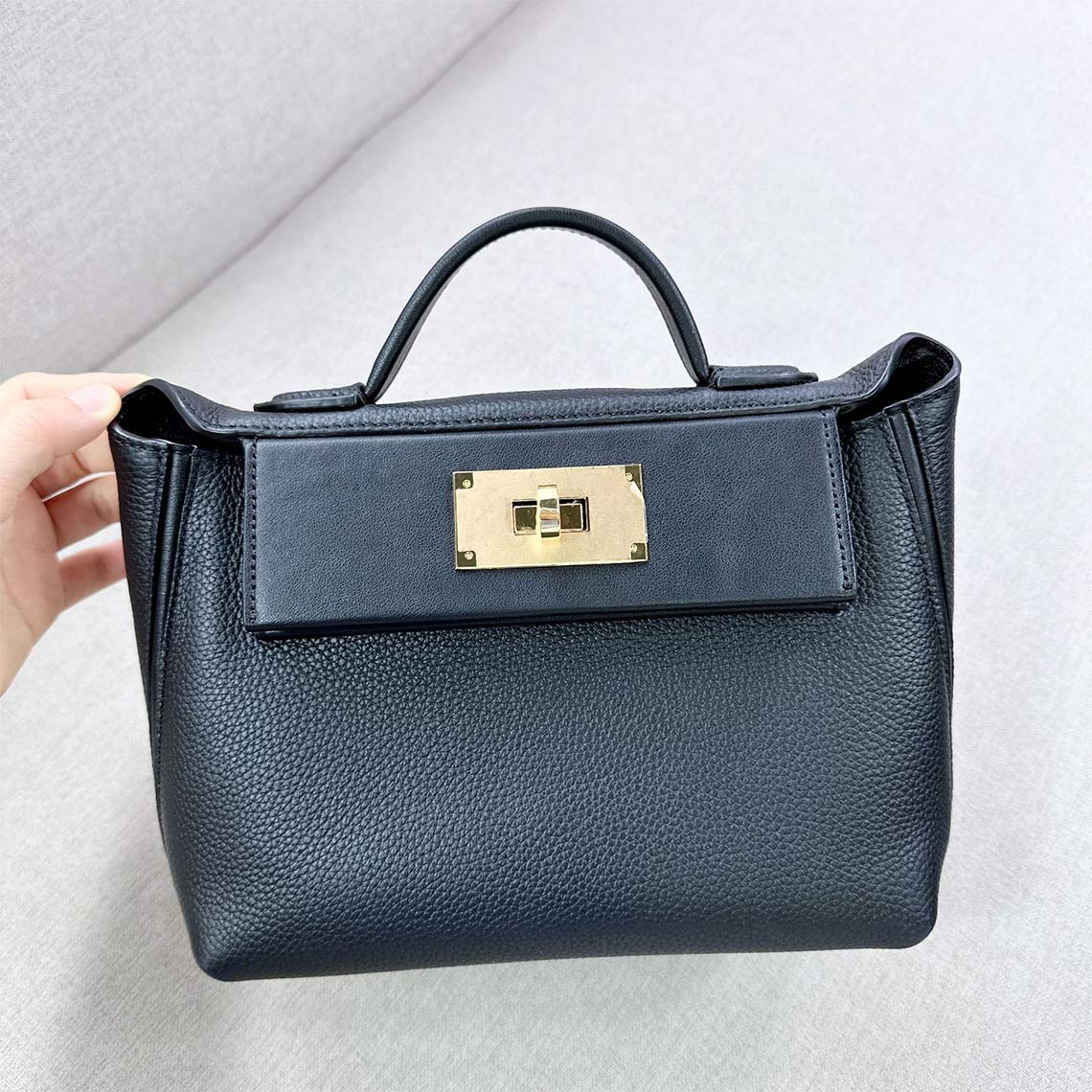 Black Leather Handbag for Women - Wirkin®