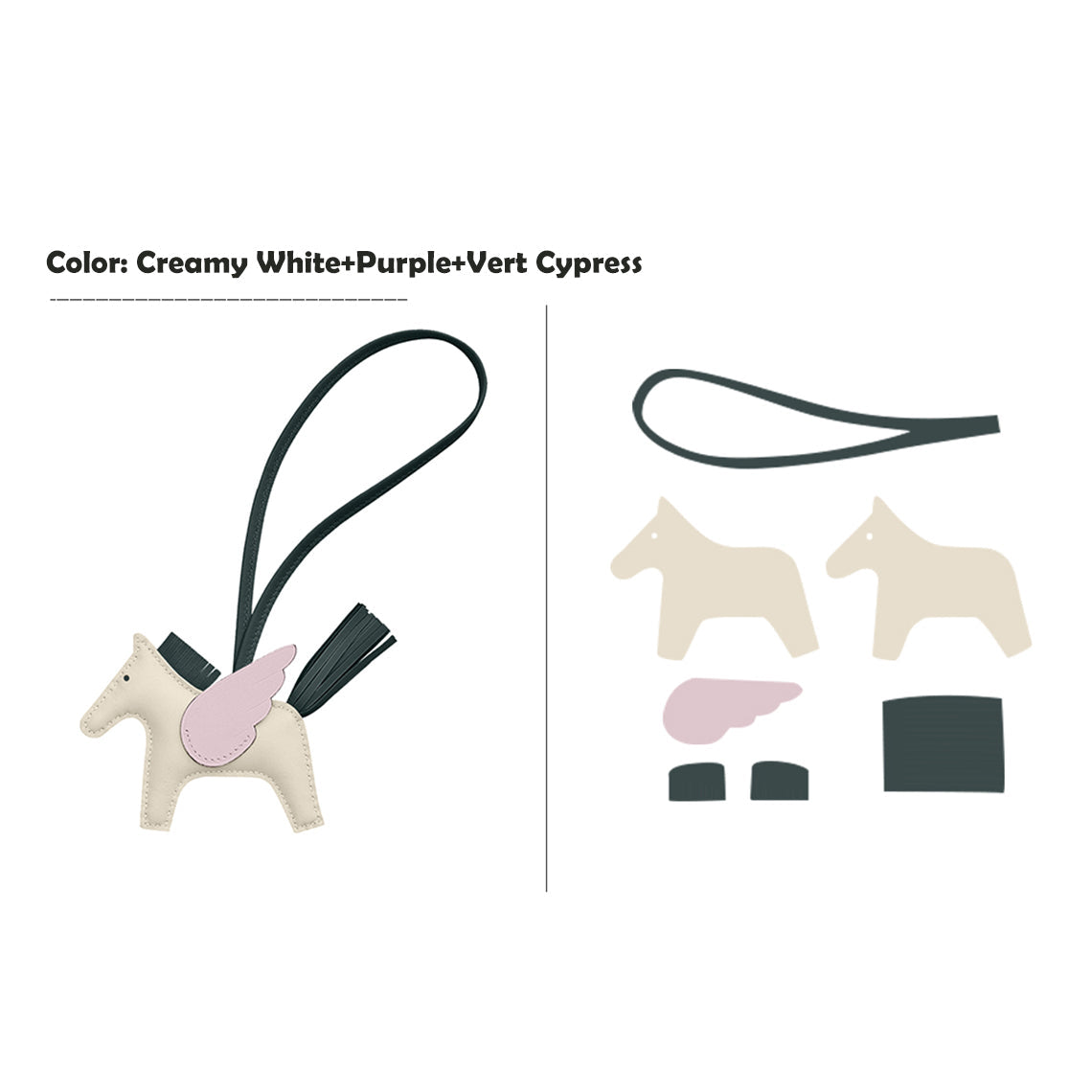 Wirkin® Sheep Leather Flying Horse Charm DIY Kits
