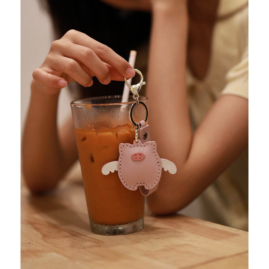 Wirkin® Leather Flying Pig Keychain DIY Kit