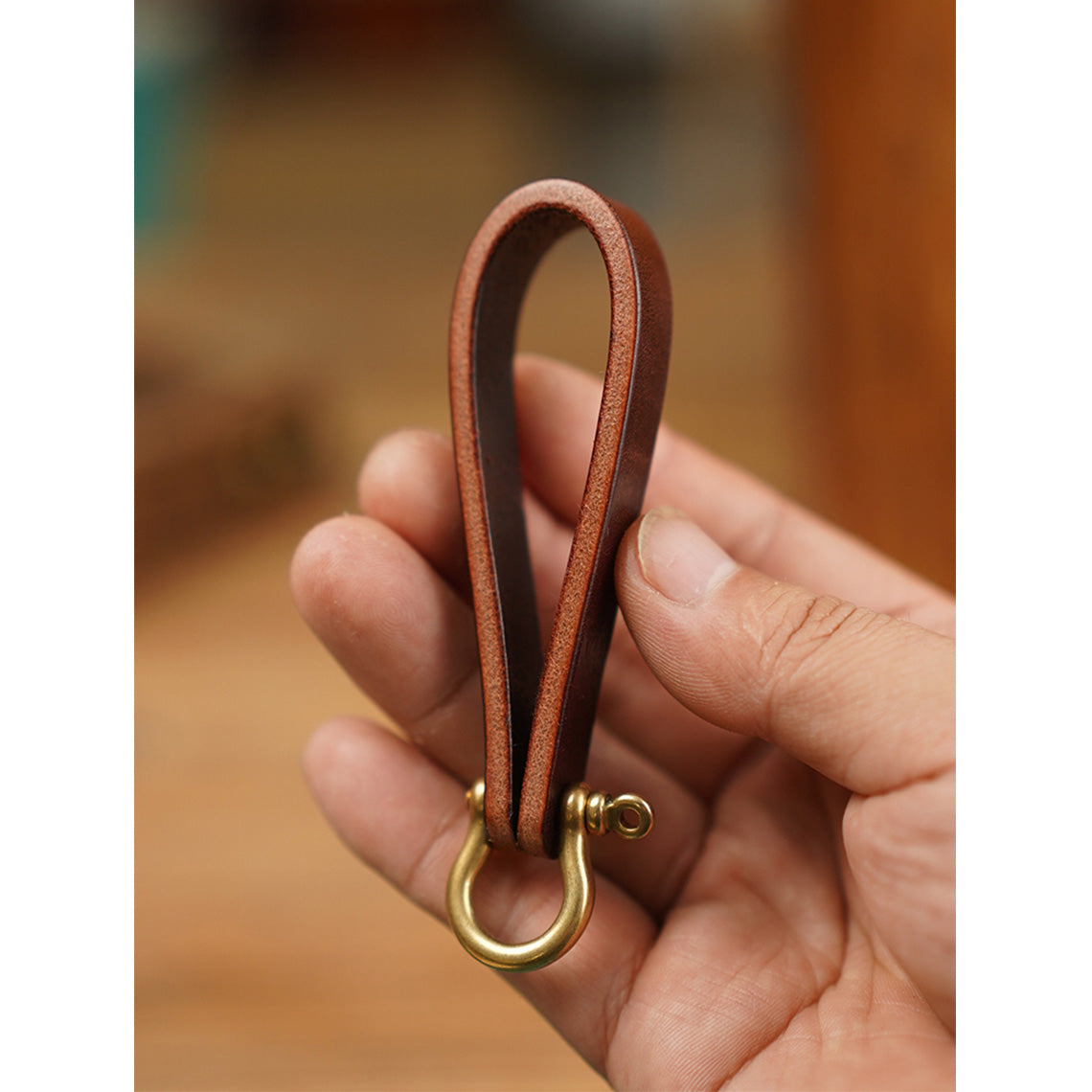 Wirkin® Vegetable Tanned Leather Heavy Duty Keyring