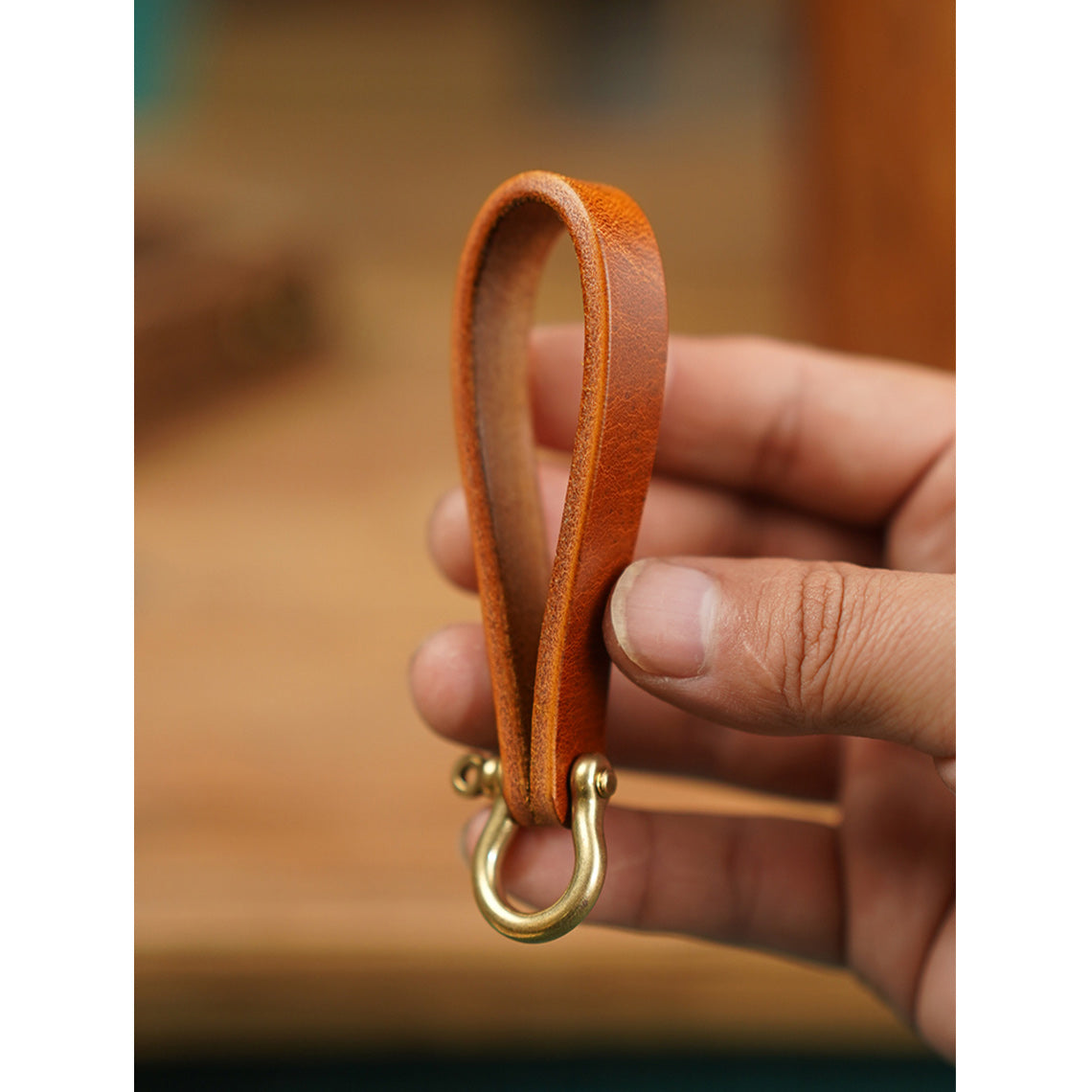 Wirkin® Vegetable Tanned Leather Heavy Duty Keyring