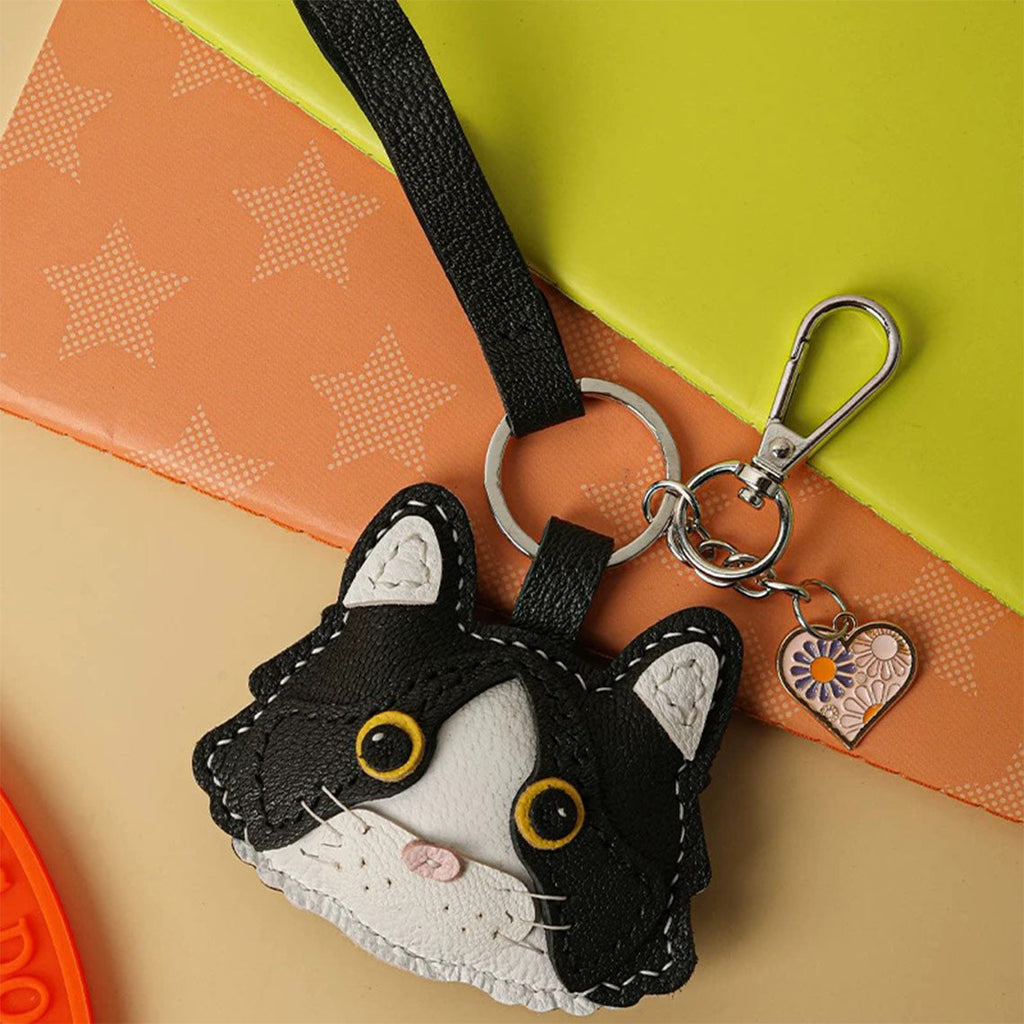 My Furry Friend Cat Leather Keychain | Leather Sewing Project - Wirkin®