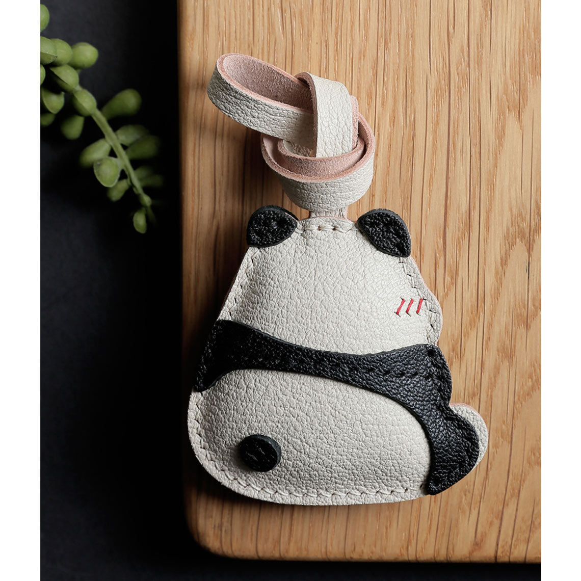 Wirkin® Sheep Leather Cute Angry Panda Charm DIY Kit