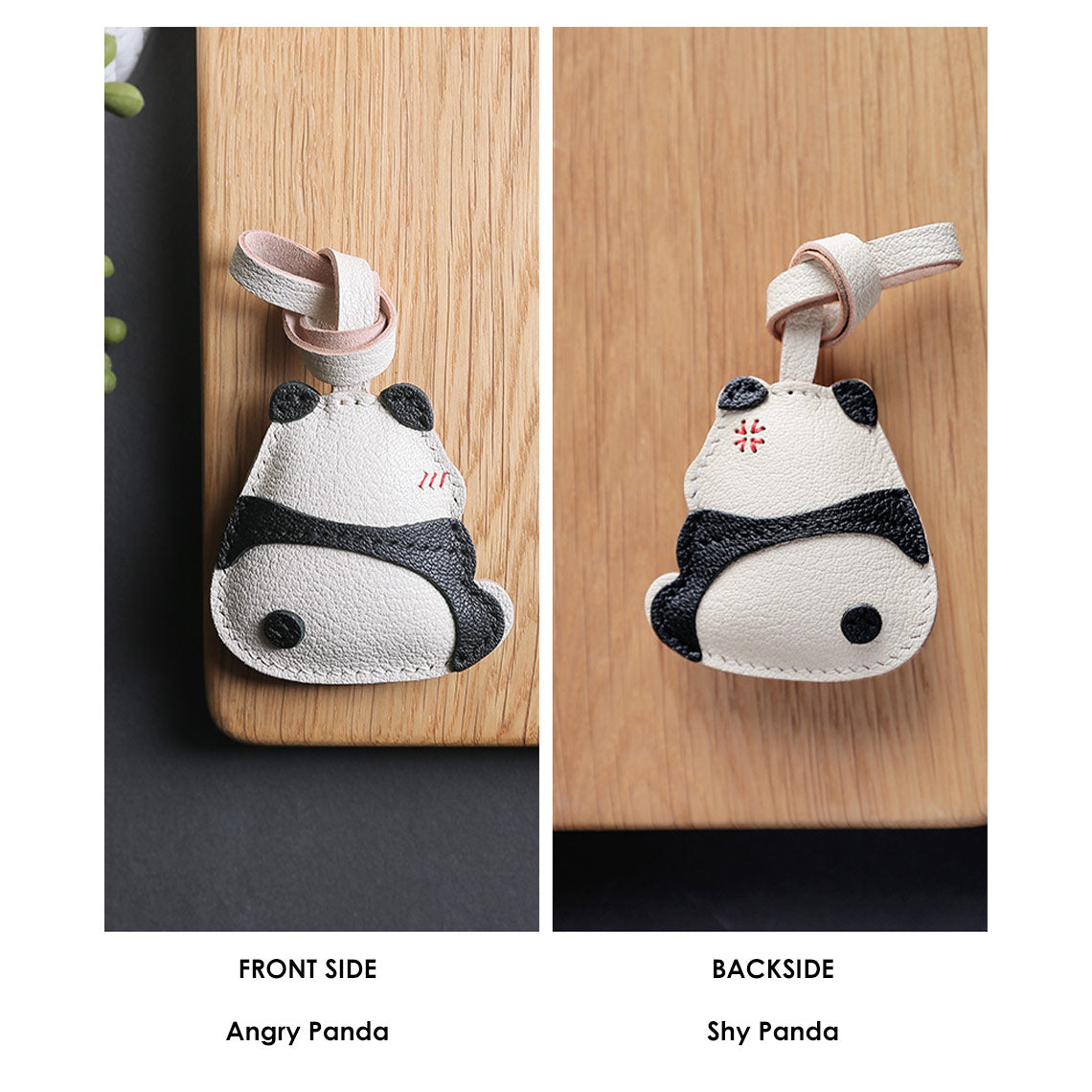 Wirkin® Sheep Leather Cute Angry Panda Charm DIY Kit