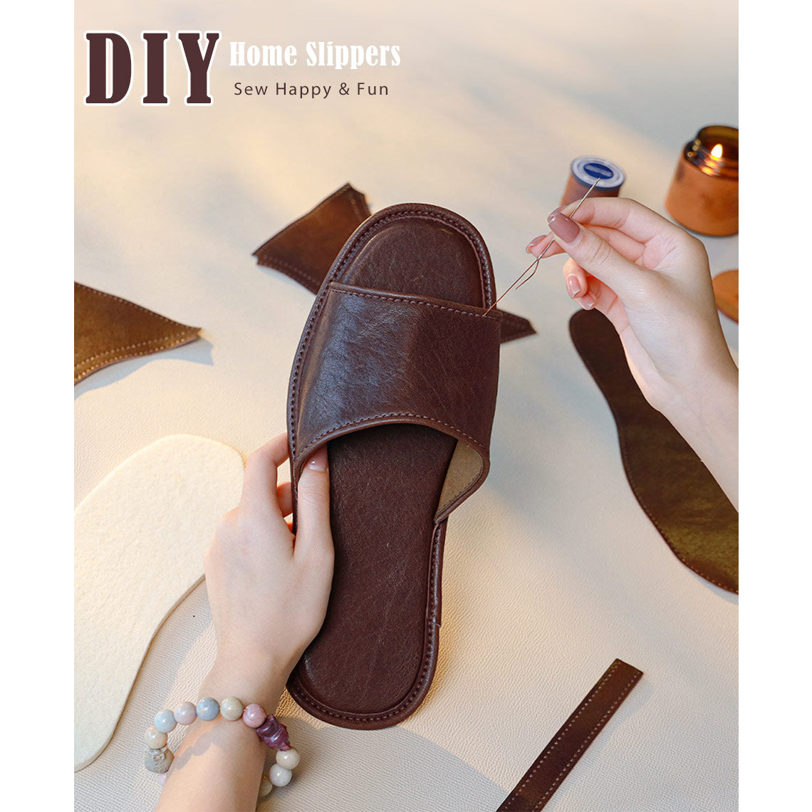 Leather Slippers | DIY Kit to Make Your Own Leather Slippers - Wirkin®