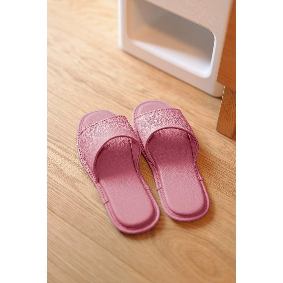 Pink Leather Slippers | Genuine Leather Slippers - Wirkin®