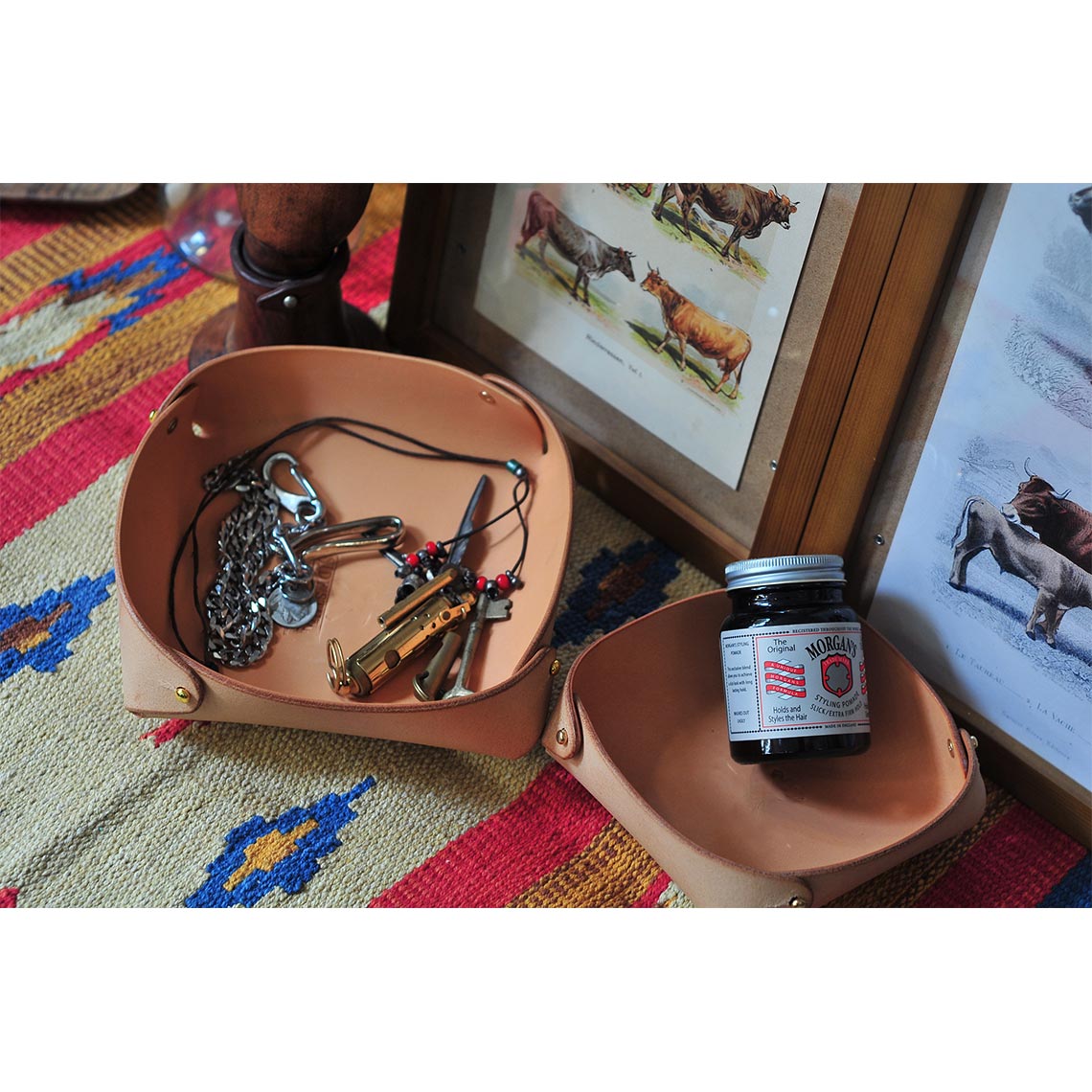 Leather Catchall Tray | Leather Desk Tray - Wirkin®