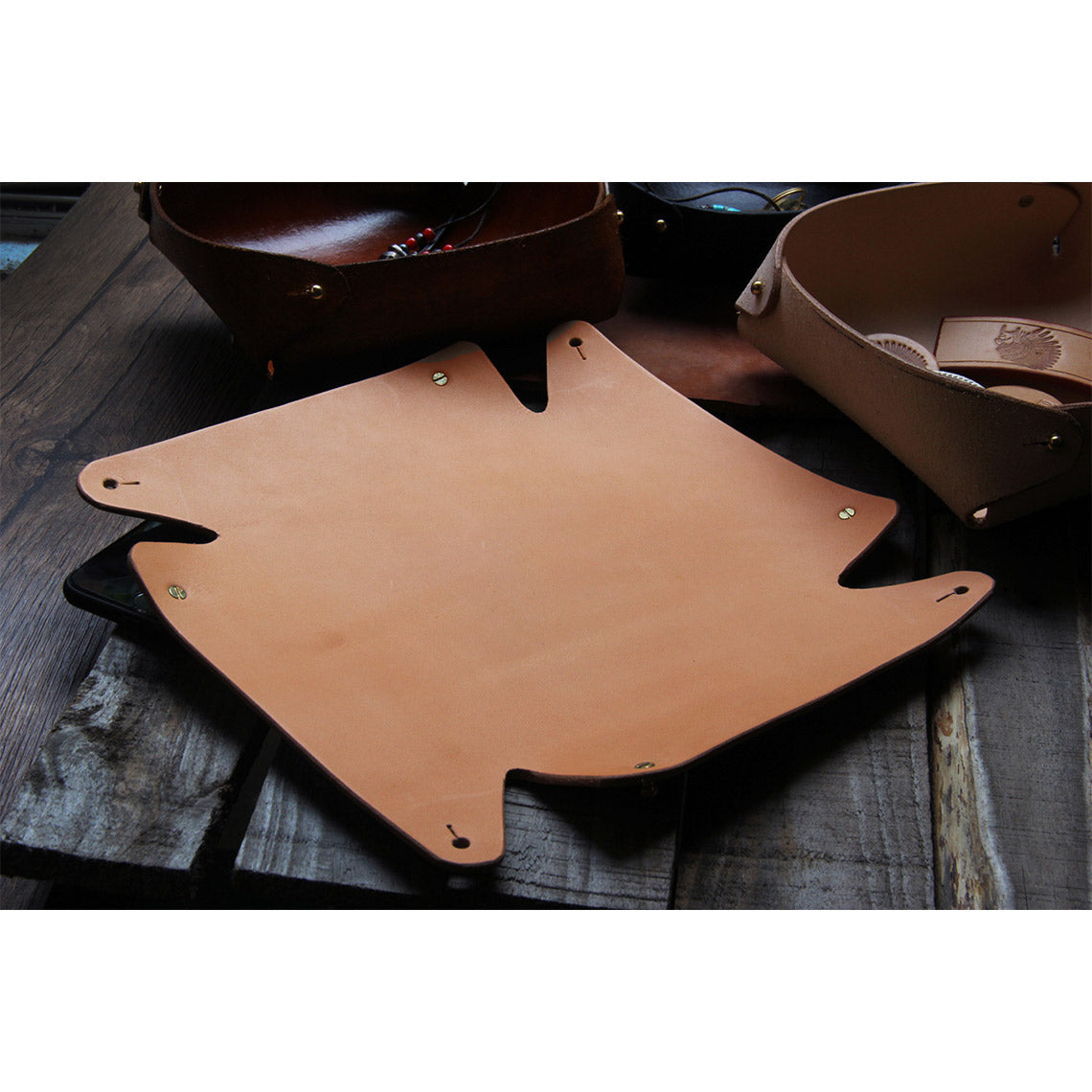 Handmade Leather Valet Tray | Leather Tray Pattern - Wirkin®