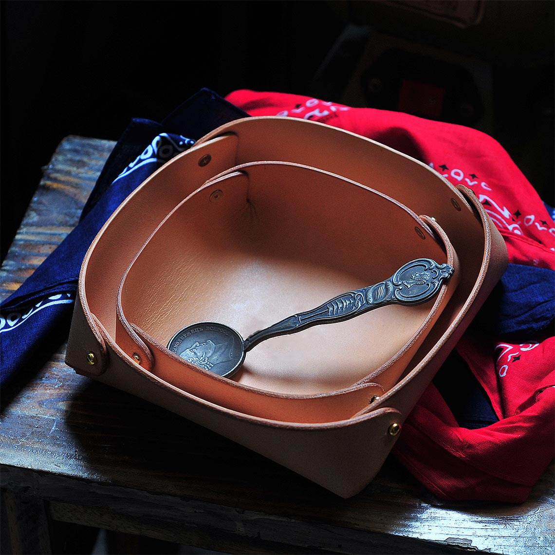 Vegetable Tanned Leather Tray | Size Small & Large - Wirkin®