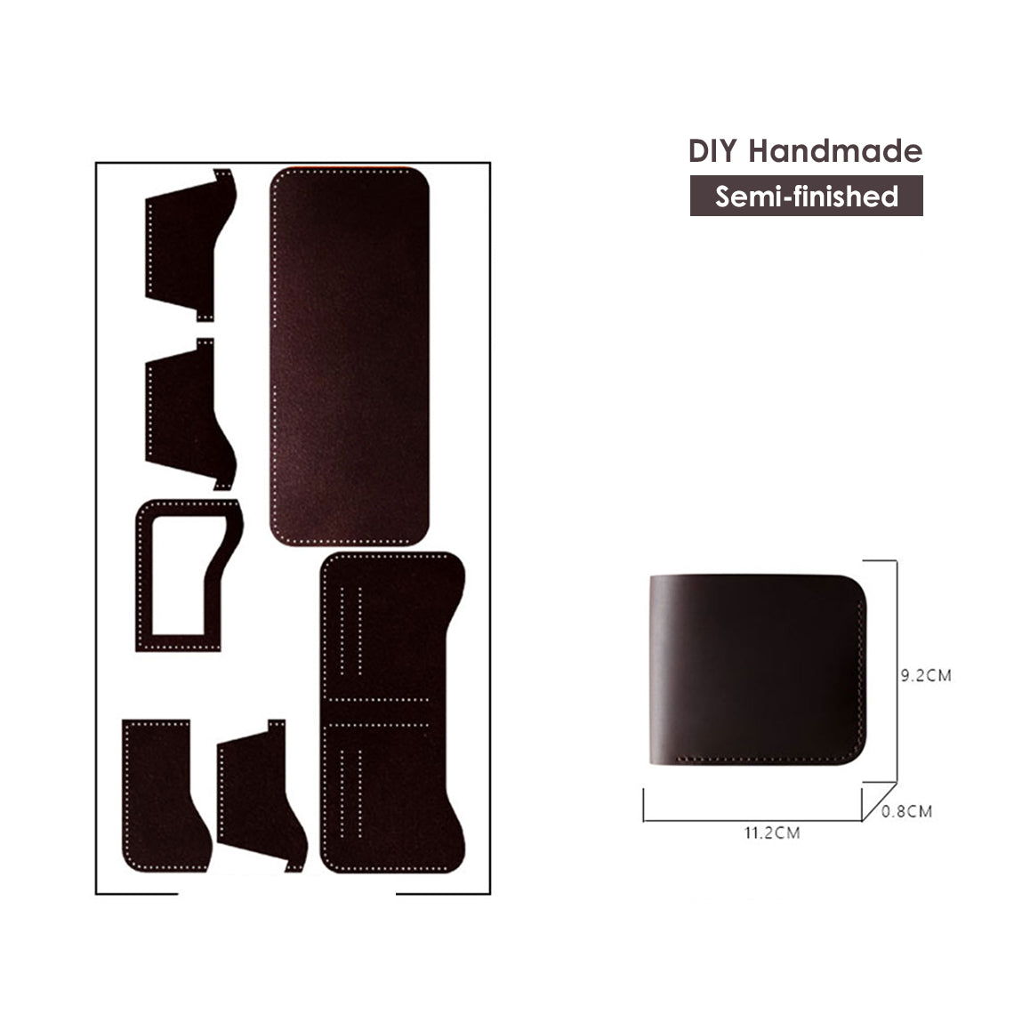 DIY Wallet Kit | Semi-finished Leather Patterns to Make Wallets - Wirkin®