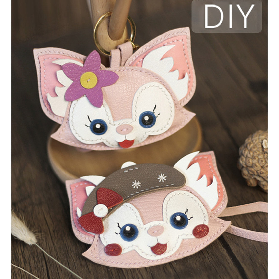 LinaBell Keychain Kit - Pink Fox Keychain Duffy and Friends | Wirkin™
