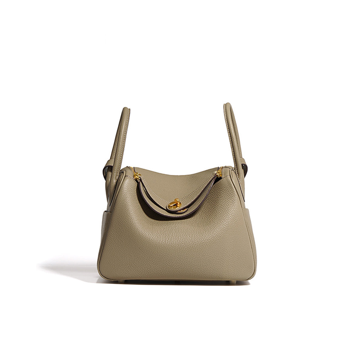 Taupe Leather Handbag | Inspired Leather Lindy Handbag - Wirkin™