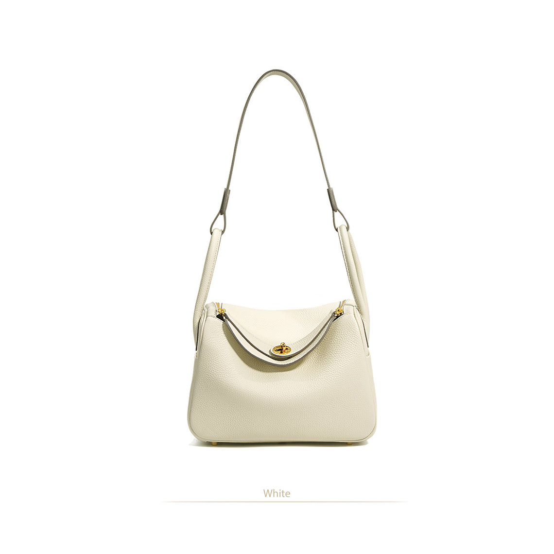 White Leather Handbag | Inspired White Leather Lindy - Wirkin™