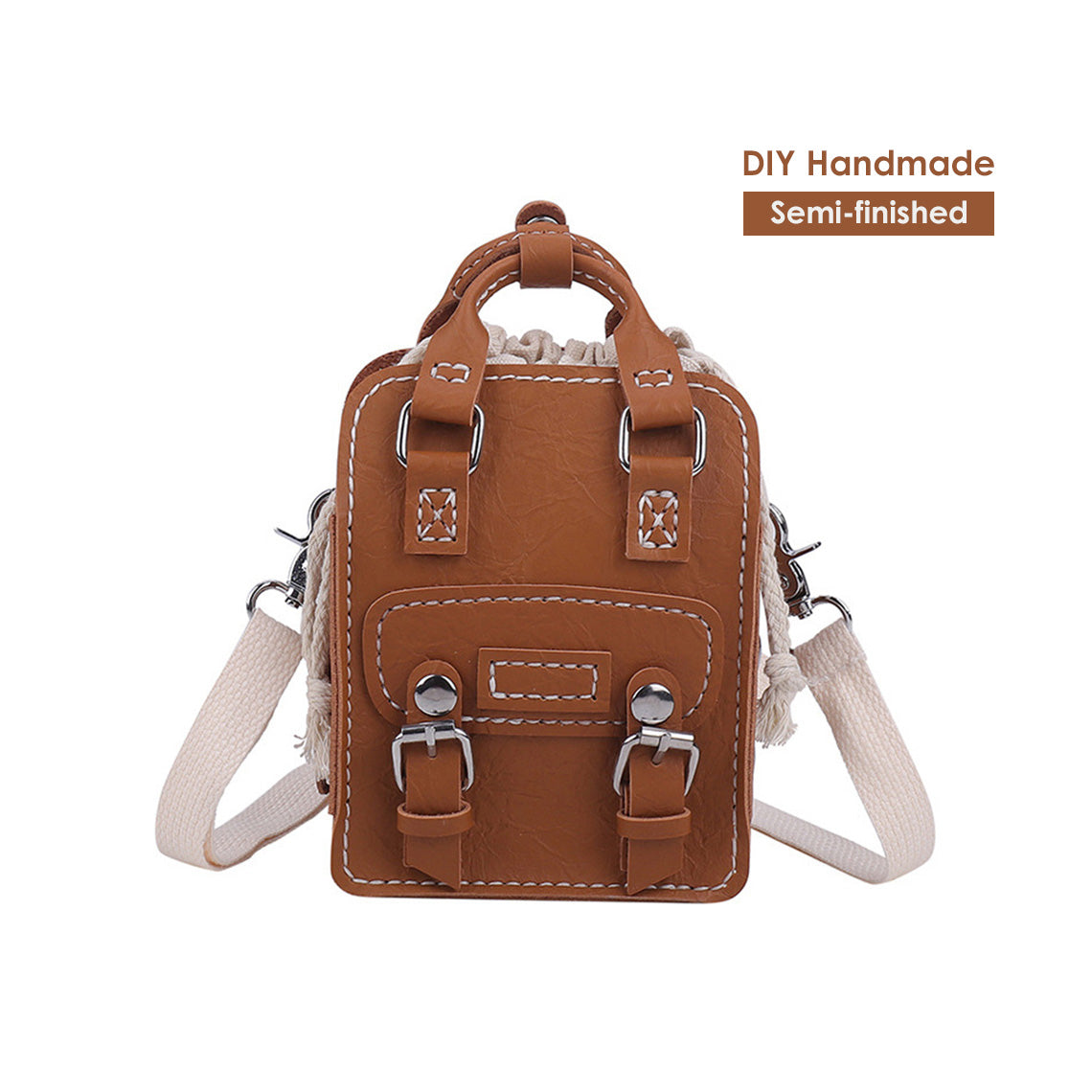 Vegan Messenger Bag Diy Leather Messenger Bag Kit Small Crossbody Messenger Bag | Wirkin™ 