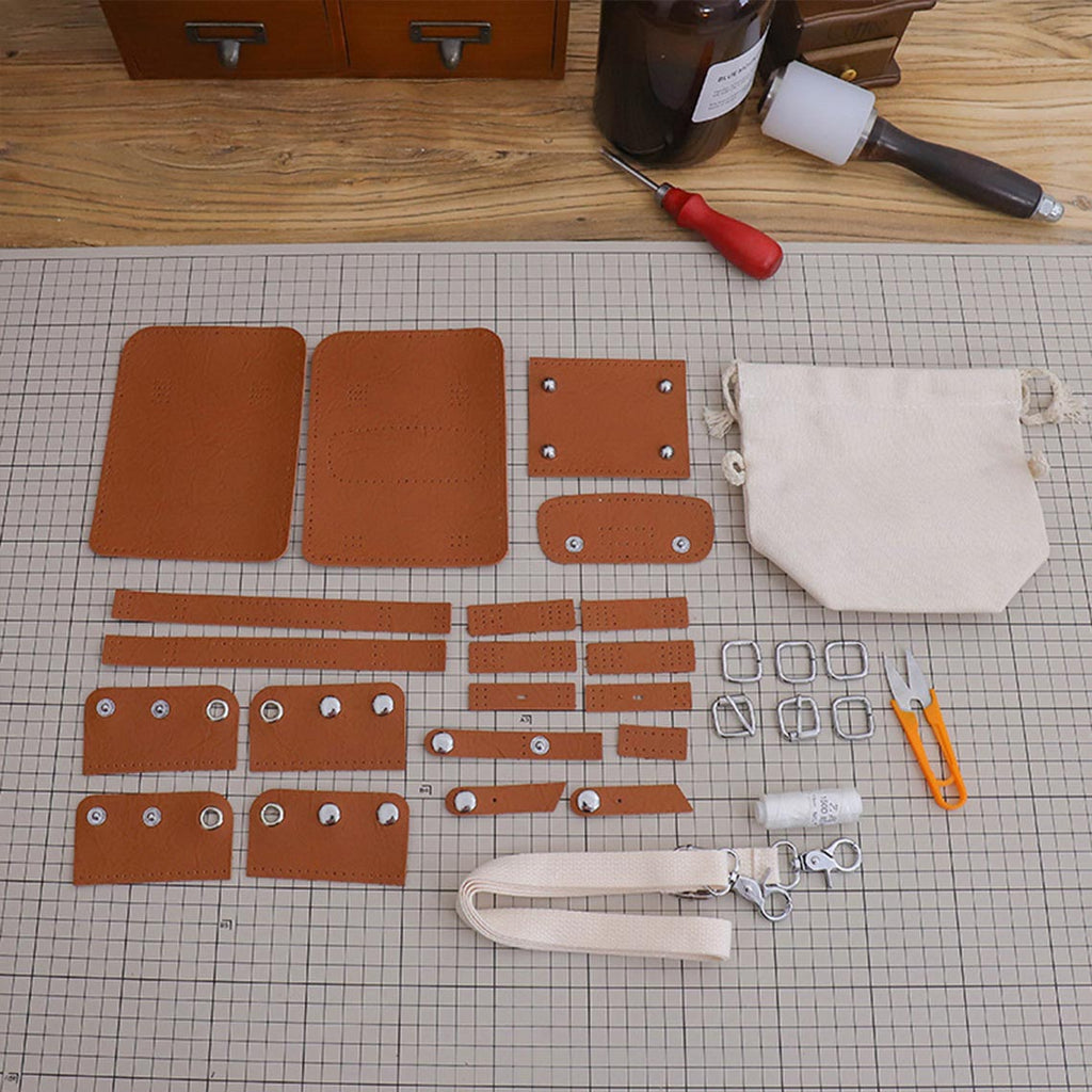 Wirkin™ Vegan Leather Mini Crossbody Messenger Bag DIY Kit | DIY Messenger Bag