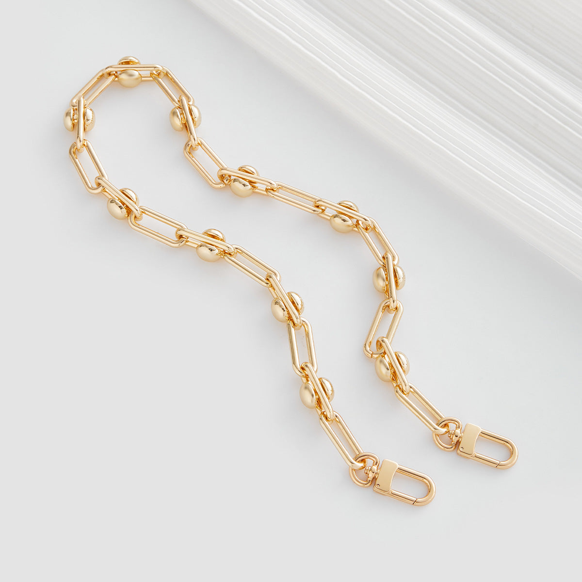 Metallic Chain Shoulder & Crossbody Strap for Women’s Bags, Stylish Bag Accessories