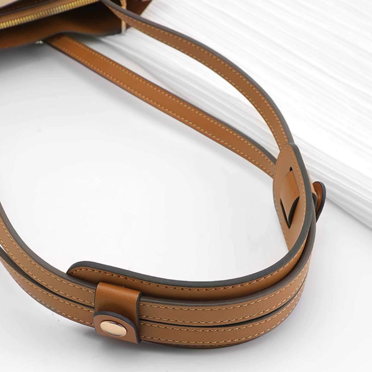 Genuine Leather Replacement Shoulder Strap for Mollie 25 Tote Bag - 81cm Long, 1.3cm Wide