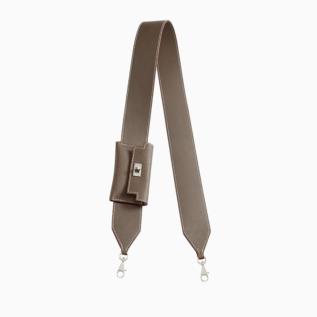 Handmade Genuine Leather Shoulder Strap for Kelly Pocket – Premium Wide Leather Bag Strap