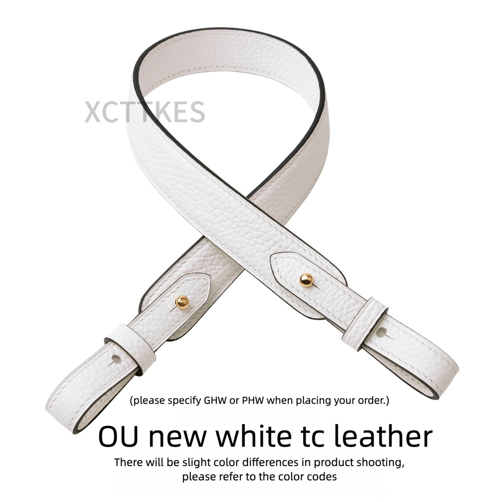 Premium 2.5cm Wide Shoulder Strap for Hermes Picotin, Lindy & Evelyne - Genuine Clemence Leather Replacement Crossbody Belt