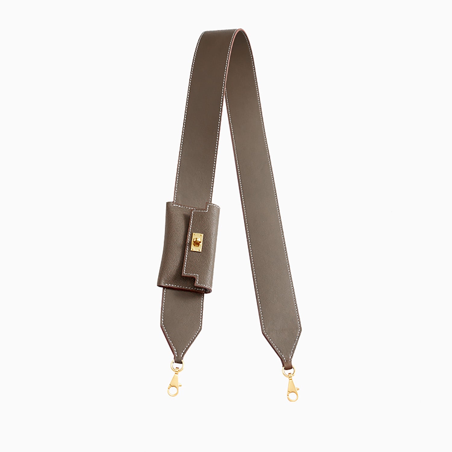 Handmade Genuine Leather Shoulder Strap for Kelly Pocket – Premium Wide Leather Bag Strap