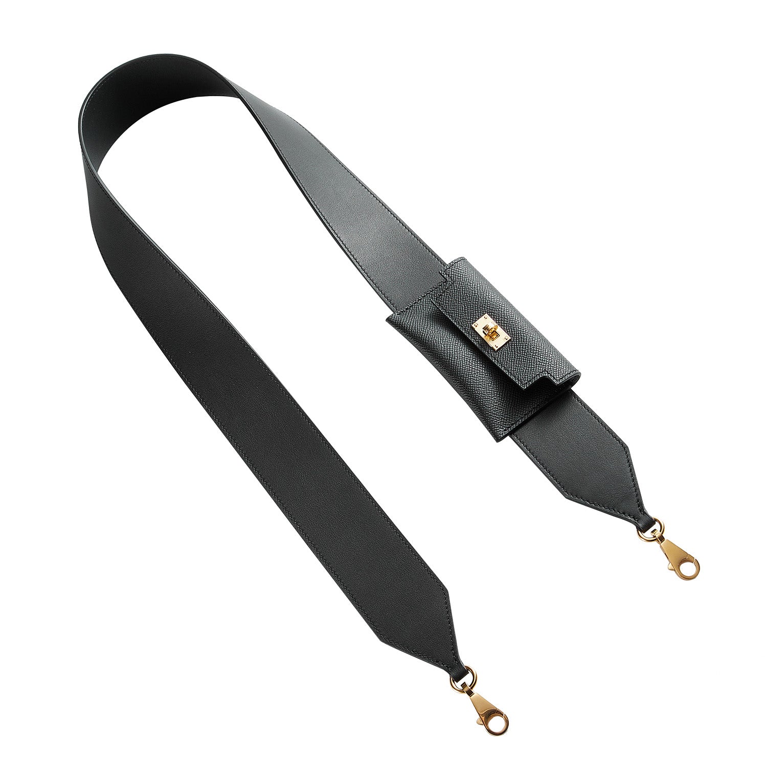 Handmade Genuine Leather Shoulder Strap for Kelly Pocket – Premium Wide Leather Bag Strap