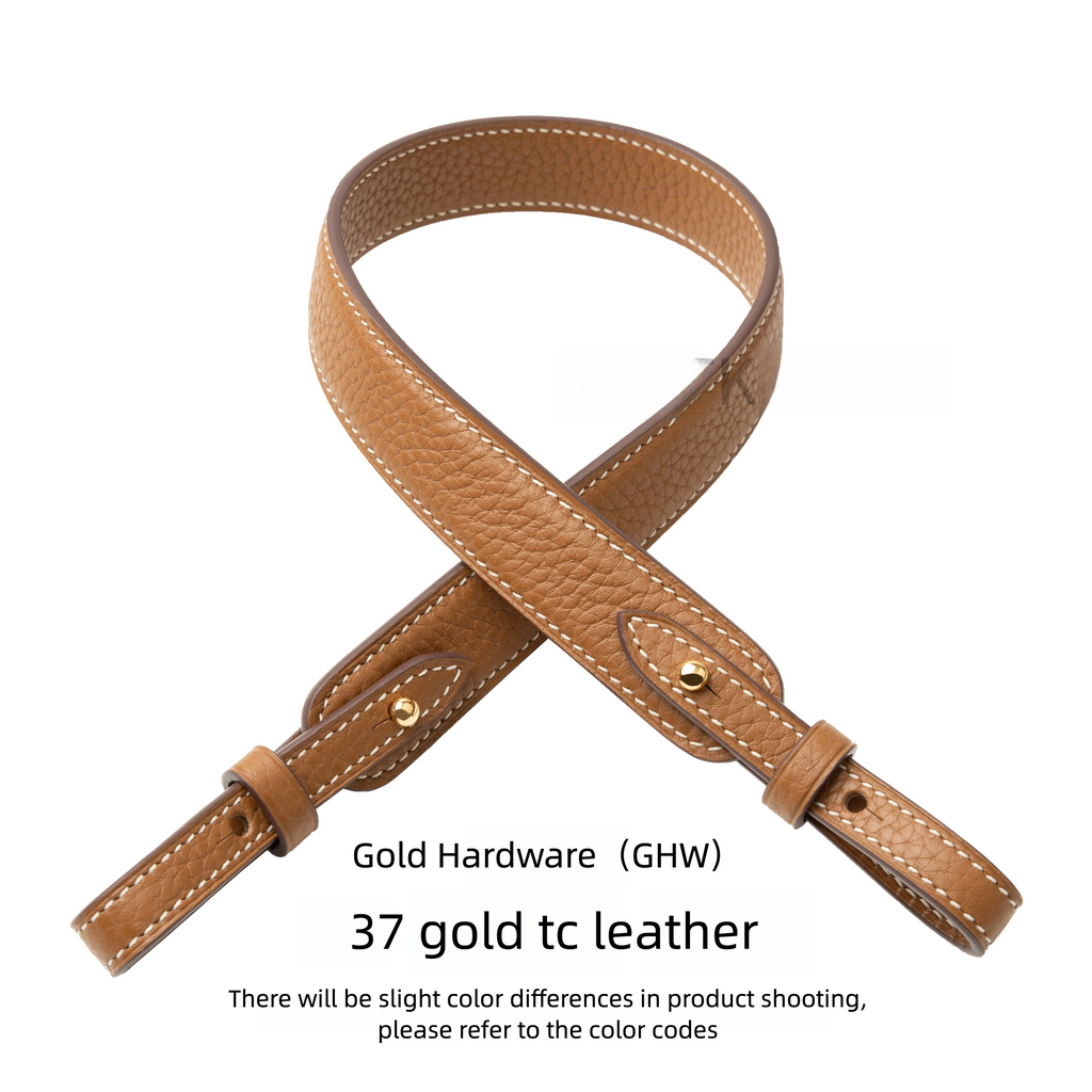 Premium 2.5cm Wide Shoulder Strap for Hermes Picotin, Lindy & Evelyne - Genuine Clemence Leather Replacement Crossbody Belt