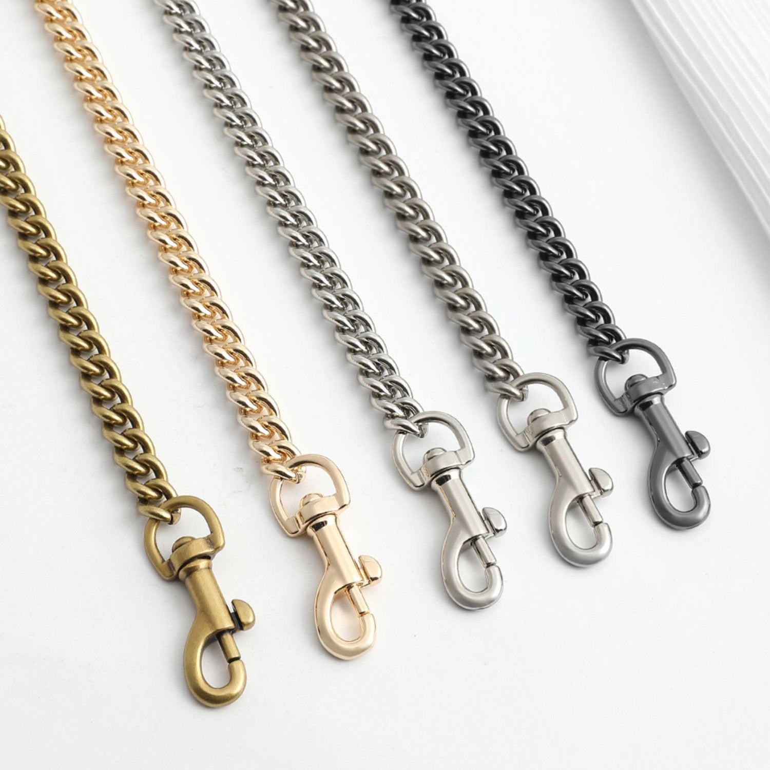 Handcrafted Metal Chain Strap for Crossbody and Shoulder Bags - Replacement Bag Chain