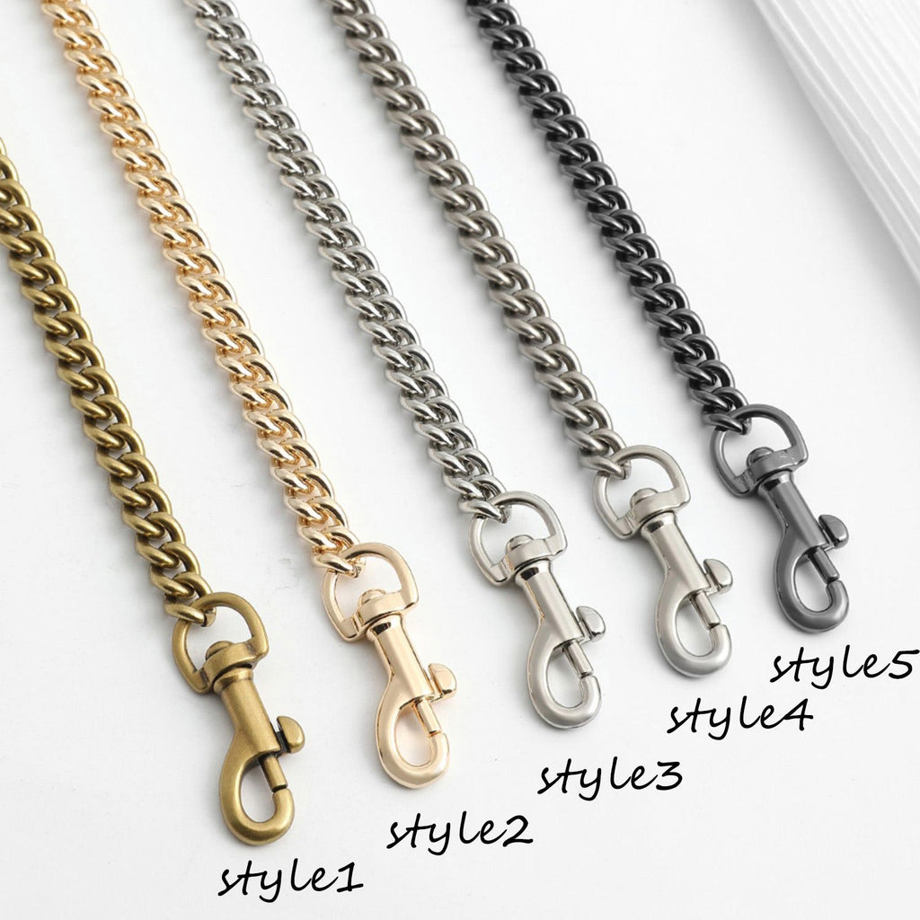 Handcrafted Metal Chain Strap for Crossbody and Shoulder Bags - Replacement Bag Chain