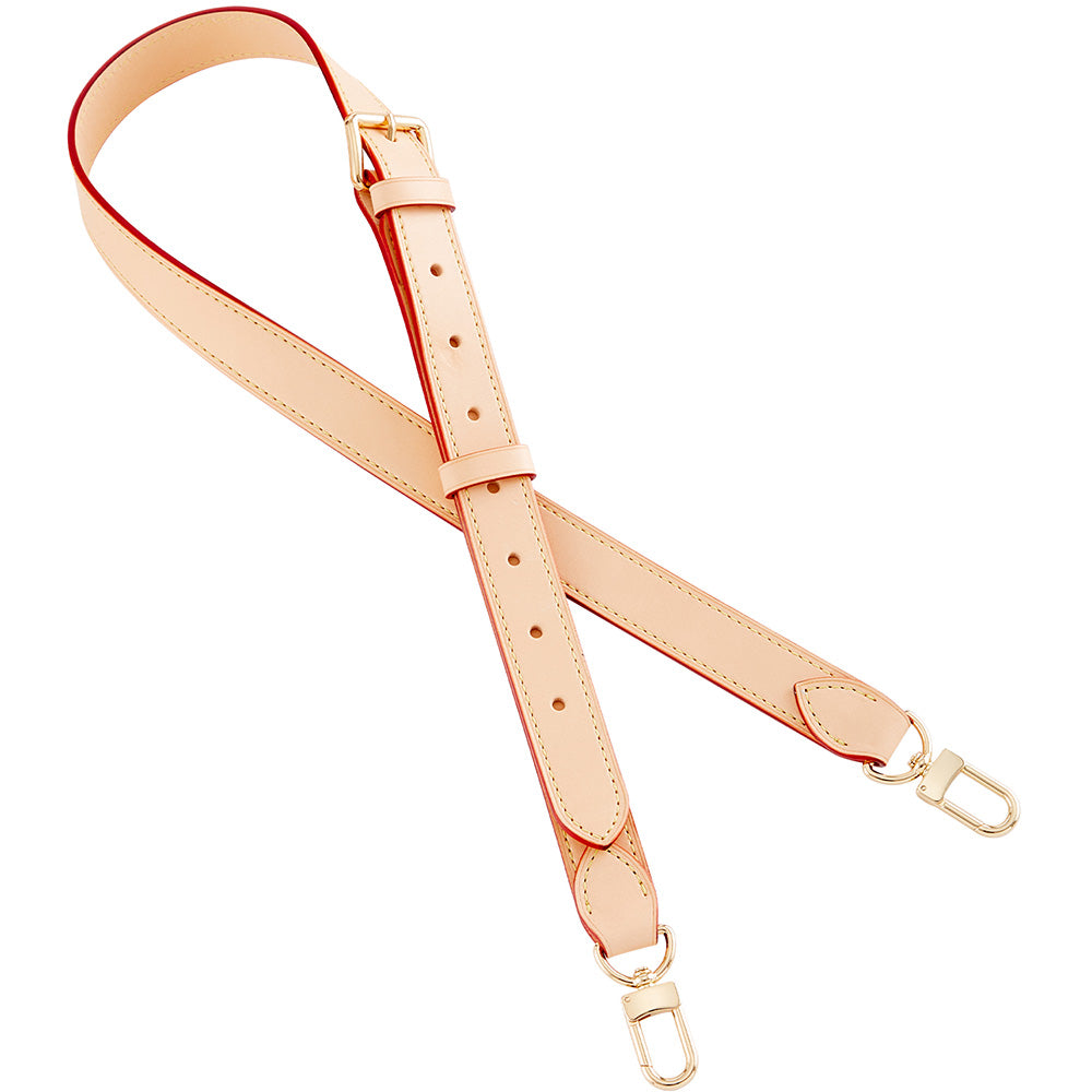 Handcrafted BANDOULIERE 2.5cm Wide Vachetta Leather Crossbody Strap for Women’s Monogram Bag – Premium, Customizable Shoulder Bag Strap
