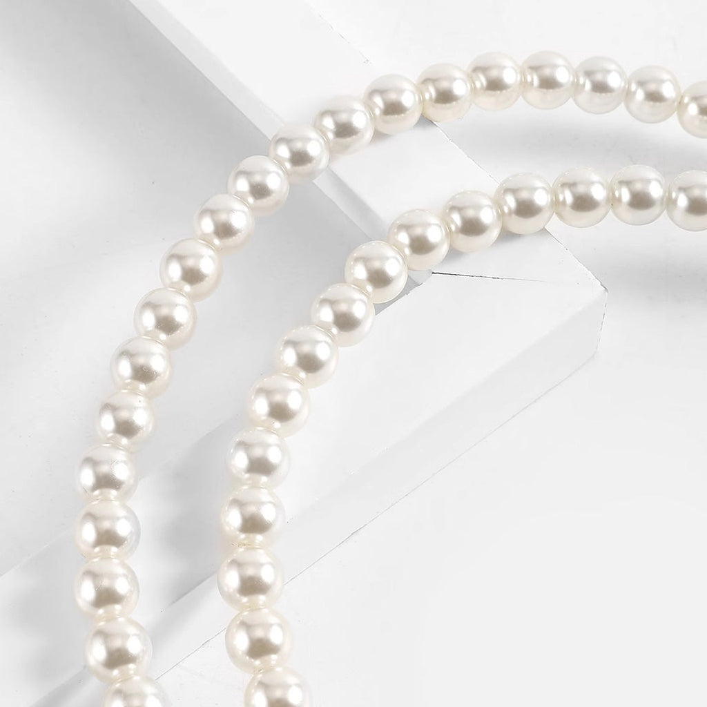 Pearl Crossbody Chain & Handle Chain for Small Women's Bucket Bag – Elegant Pearl Strap & Decorative Bag Accessory