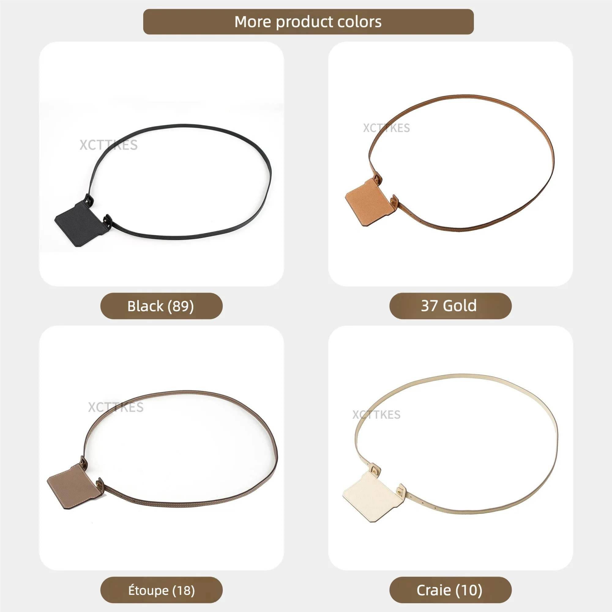 Hermès Style 'Constance/Roulis slim' Multi-Use Strap: Epsom Leather Crossbody/Waist Pouch Bandoulière for Wallet & Card Holder