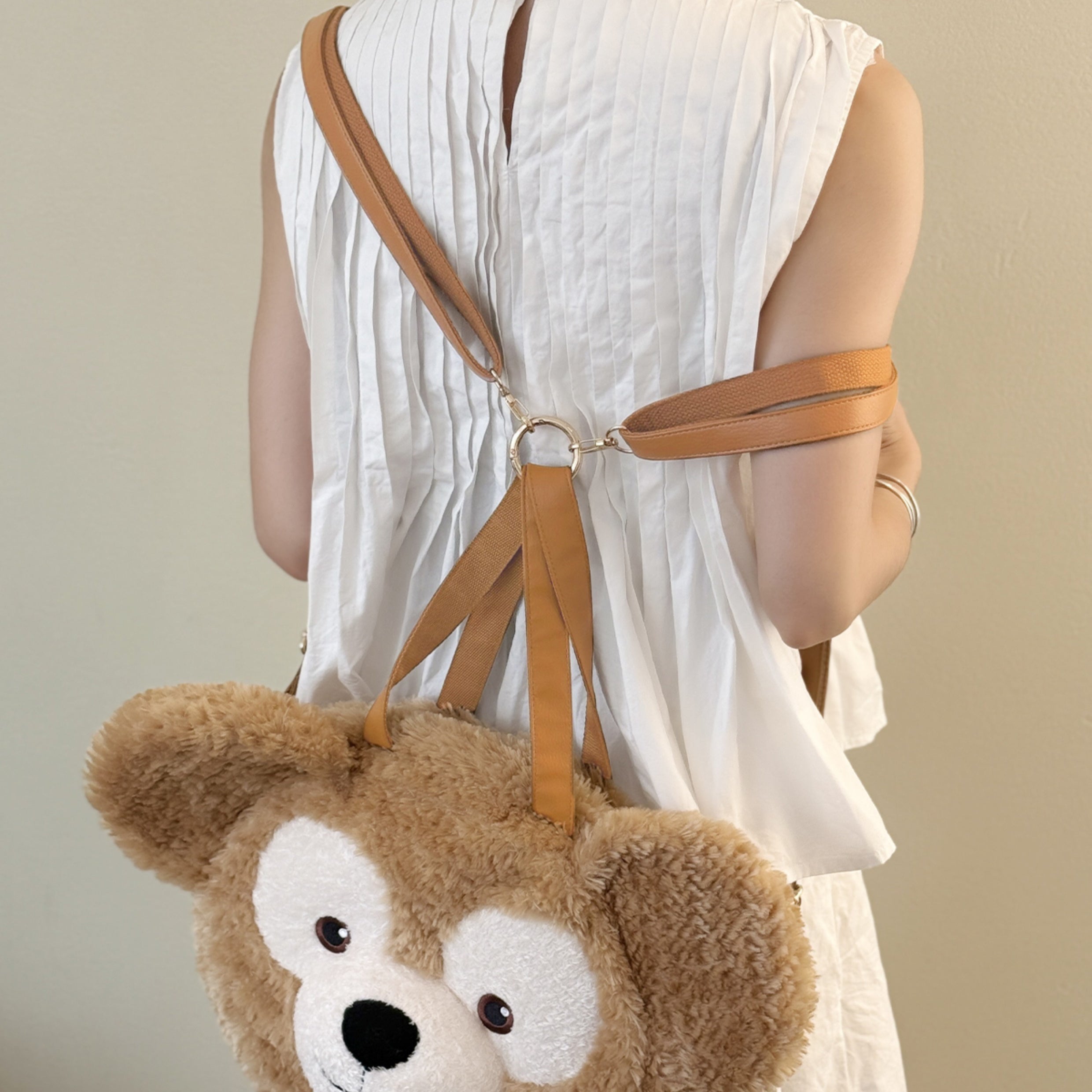 Handmade Genuine Leather Replacement Double Shoulder Straps for Duffy Large Face Bag – Backpack Strap Upgrade